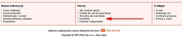 Menu pomoc 