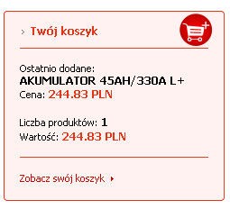 Moduł koszyka