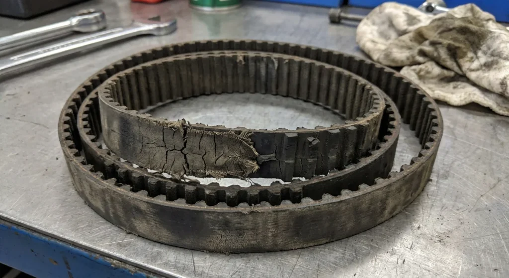 Wizualna ocena stanu paska jest możliwa, choć często wymaga demontażu osłon. Widoczne pęknięcia, postrzępione krawędzie, ubytki w uzębieniu czy zmatowiała powierzchnia to sygnał do natychmiastowej wymiany.